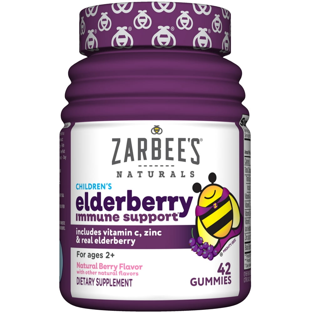 Zarbee's Naturals Children's Elderberry Immune Support, Vitamin C