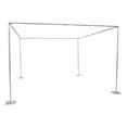thumbnail image 6 of 10FT Adjustable 4 Post Height Canopy Chuppah Mandap Hardware Kit, Outdoor Wedding Party Stand, Heavy Duty Pipe and Drape Kit 4 Post Backdrop Stand Kit for Party Wedding Ceremony Event, 6 of 25