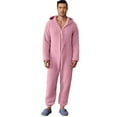 thumbnail image 5 of Mgmyaa Men's Union Suits Hooded Jumpsuit Pajama One-Piece Full Coverage Sleepwear Warm Indoor Loungewear, 5 of 5