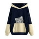 thumbnail image 1 of Sudadera Para Mujer, Sudaderas Con Capucha de Cuello Redondo de Gran Tamaño, Suéter de Otoño E Invierno, Suéter Holgado Con Estampado de Mascotas Odeerbi ODB138283, 1 of 5