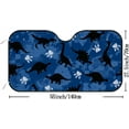 thumbnail image 3 of Car Windshield Sunshade Blocks Sun Visor Protector Fun Cartoon Dinosaurs Foldable Sun Shield For Vehicle Car Truck SUV Van 51x27.5 inches Keep Vehicle Cool, 3 of 6