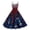 Dark Blue, variant on Women Independence Day Dresses 50s 60s Vintage Sleeveless Star and Stripe Print Cocktail Swing Dress Retro Patchwork Midi Evening Dress Red M