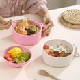 thumbnail image 2 of Microwave Ramen Bowl, Microwave Noodle Bowl with Lid, Ramen Noodle Microwave Bowl, Portable Quick Ramen Cooker, Wheat Straw Ramen bowl Cooker Set with Spoon Chopsticks Fork (purple), 2 of 8
