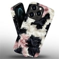 thumbnail image 3 of FKBRCL4U Compatible with iPhone 12 Pro Max Case, Black White Pink Cow Print Fur Rug Pattern for Girl Full Body Design Soft Silicone Drop Shock Scratch Protection for iPhone 12 Pro Max, 3 of 7