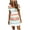 Mint Green, variant on Women Casual Dress Short Sleeve V-Neck Loose Bandage Stripe Print Summer Beach Dress Comfortable Flowy Tunic Dress