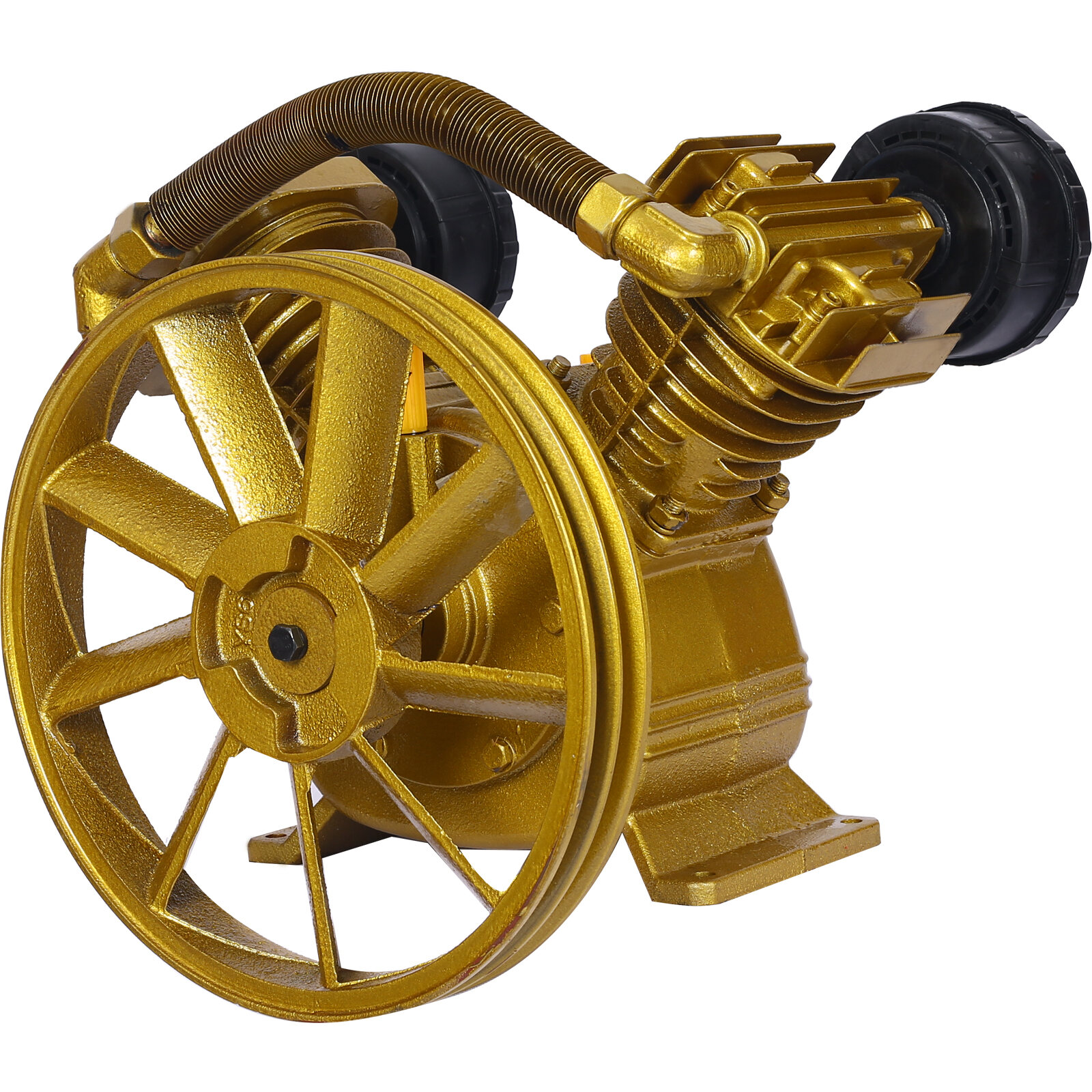 5.5HP Air Compressor Pump Head 21CFM ,115 PSI V-Type Dual-Cylinder Air Compressor Pump Head 2PISTON,