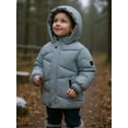 thumbnail image 3 of Rokka&Rolla Boys' Grid Winter Coat Kids' Fleece Lined Jacket, 3 of 13