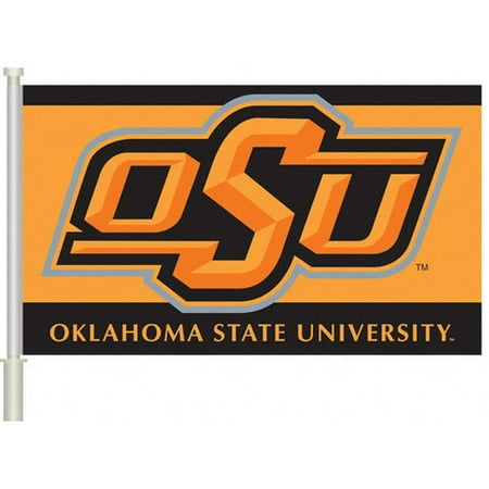 NCAA - Oklahoma State Cowboys 11x18 Double Sided Car Flag - Set of 2