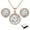 Rose Gold, variant on Sophia 18k White Gold Plated Jewelry Set with Simulated Diamond Crystals for Women