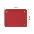 thumbnail image 2 of Uxcell Luggage Handle Wrap, 2 Pack PU Handbag Grip Cover Identifier with Clasp for Suitcase, Red, 2 of 5