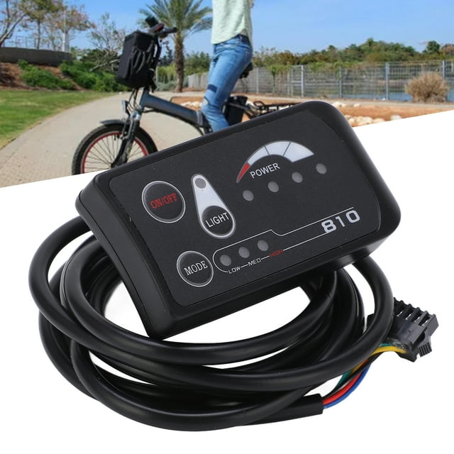 Electric Bike LED Display Panel, Plastic Shell Gear Memory Function Electric Bicycle LED Display Meter for Pasion Electric Bike Motor for JN Controller