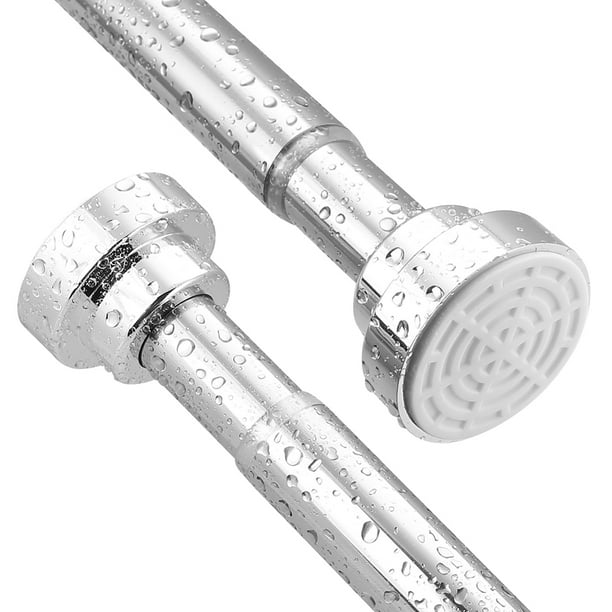 NEWEEN Tension Shower Curtain Rod Adjustable Spring Tension Rod for