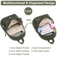 thumbnail image 4 of Minimochila BTOOP de pana para mujeres y niñas, color oliva, casual, viajes, 4 of 7