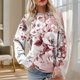 thumbnail image 1 of Heisall Womens Hoodies Spring Autumn Non-positional Print Fashion Casual Loose Ribbed Design Crewneck 2025 New Arrival Tops, 1 of 5