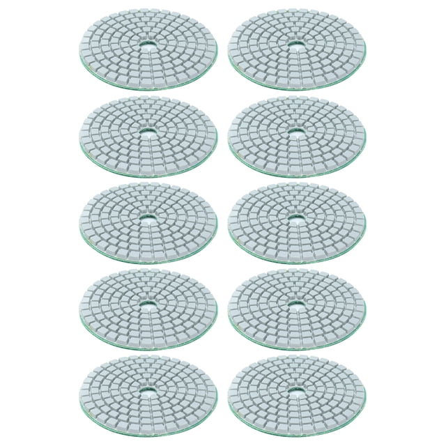 Accesorios para pulidora, 10 piezas de almohadillas de pulido de cerámica húmeda de diamante de 3 pulgadas Kit de pulido húmedo Respuesta rápida