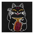 thumbnail image 3 of Playera George Talla G Oversize Manga Corta con Estampado Japanese Lucky Cat Negro, 3 of 4