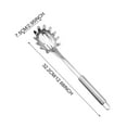 thumbnail image 4 of 2/1PCS Stainless Steel Pasta Fork Stainless Steel Pasta Spoon, Spaghetti Sever, Heavy Duty Metal Spaghetti Spoon Kitchen Utensils, 4 of 7