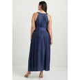 thumbnail image 2 of June & Vie Women's Plus Size Pleated Halter Maxi Dress, 2 of 6