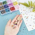 thumbnail image 7 of 200g Craft Beads Kit Glass Seed Beads Tiny Pony Beads Glass Bugle Beads Tube Spacer Beads, 7 of 7