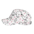 thumbnail image 5 of Daiia Alpacas and Hearts print Baseball Cap Men Women Golf Dad Hat Adjustable Original Classic Low Profile Hat Unconstructed Plain Cap, 5 of 9