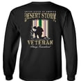 thumbnail image 5 of Fair Game Proud Veteran Desert Storm Always Remember Long Sleeve Shirt-Black-Small, 5 of 5