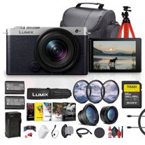 Panasonic Lumix S9 Full Frame Mirrorless Camera with 18-40mm f/4.5-6.3 Lens, Compact, Lightweight (Silver) (DC-S9NK)   64GB Memory Card   Photography Software   DMW-BLK22    More