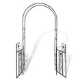 thumbnail image 4 of vidaXL Garden Arch Black Iron 7.5 ft tall Durable Garden Arch, 4 of 7