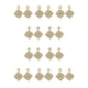 thumbnail image 2 of Qarigey Pendientes occidentales vintage estilo bohemio exquisita joyería cuadrilátero blanco Cuadrilátero blanco 10piezas, 2 of 6