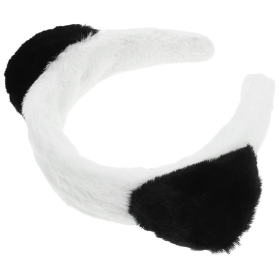 Tineasur Funny Adult Headband with Fabric Bear Ears for Makeup Spa and Face Washing