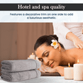 thumbnail image 6 of Halley Bath Towels 2-Pack - 100% Turkish Cotton Ultra Soft, Absorbent Bathroom Towels - Machine Washable - Grey, 6 of 10