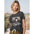 thumbnail image 3 of Camiseta Savarana para mujer con diseño de cactus, vaquera, estilo vaquero, estilo rodeo, estilo vaquero, 3 of 6