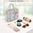 thumbnail image 5 of FORMRS Womens Corduroy Tote Bag Crossbody Shoulder Handbag with Pocket, Green Geometric, 5 of 7