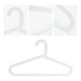 thumbnail image 3 of Unique Bargains Hangers Plastic Durable Space Saving Clothes Hangers 30 Packs White, 3 of 6