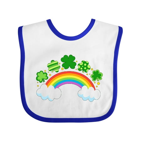 

Inktastic Rainbow and Clovers for St. Patrick s Day Gift Baby Boy or Baby Girl Bib