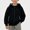 Black, variant on NAISIBABY Boys Long Sleeve Hoodies– Dual-Zipper Casual Pullover Winter Hooded Zip-Up Sweatshirt Gray Size 160