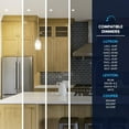 thumbnail image 6 of Luxrite 3 Inch Gimbal LED Trimless Recessed Light, 5CCT 2700K-5000K, Dimmable, 12W, 900LM, Damp & IC Rated, ETL, 6 of 7
