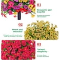 thumbnail image 3 of 23.6in Artificial Violet Ball Topiary Trees with Ground Spikes Faux Boxwood Topiary Ball Trees Realistic Faux Artificial Shrubs Tree Bushes Plants for Indoor Outdoor Front Porch Decor (Hotpink, 1pc), 3 of 6