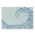 thumbnail image 1 of Blue Cutting Board, Water Droplets Bubbles of Air Aquatic Fresh Simple Pattern Splashes Waves Ocean, Decorative Tempered Glass Cutting and Serving Board, Small Size, Blue Aqua White, by Ambesonne, 1 of 1