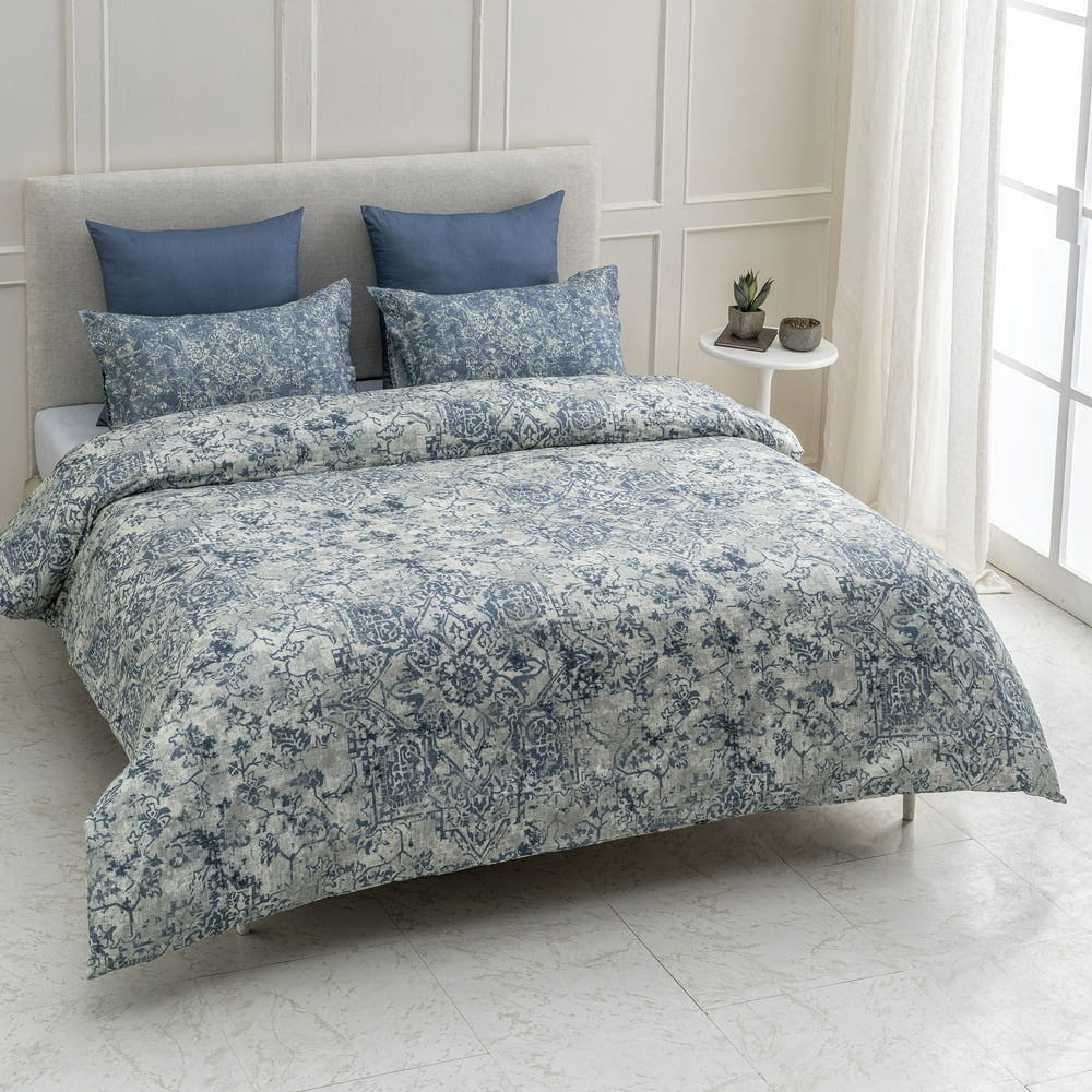 A1HC Fiesta Reversible Print 100 Organic Cotton Wrinkle Resistant