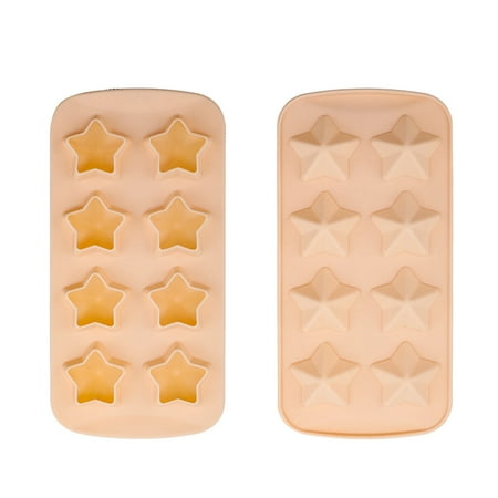 

NEGJ Easy Release Silicone & Flexible 8 Ice Cube Trays With For Freezer Stackable Ice Trays With Covers Mini Bottles Eyeball Ice Cubes Glow in The Dark