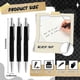 thumbnail image 2 of 100 Pieces Retractable Ballpoint Pens Black Ink Click Pens Bulk 0.7mm Medium Point No Bleed Pen Set, 2 of 5