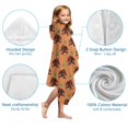 thumbnail image 7 of Orange Bigfoot and Grass Pattern Hooded Bath Towel，50"x30" for Ages 3 To 12 Kids, Quick Dry Lightweight Soft Microfiber Hood Beach Towel Cover Up for Kids, 7 of 7