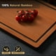 thumbnail image 5 of Juego de tablas de cortar Hiware Bamboo con ranura para jugo, 4 piezas, 5 of 9