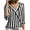 Striped-Black, variant on Jewelreauty Womens Striped Long Sleeve Work Shirts V Neck Curve Hem Loose Shirts Summer Casual Patchwork Tops (S, Red)