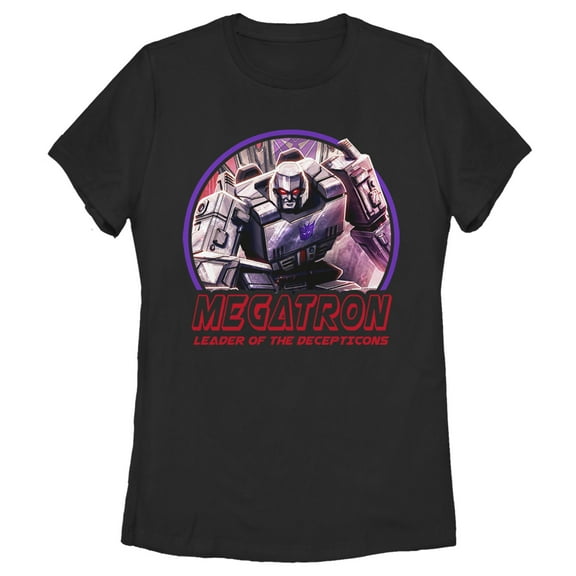 Women's Transformers Megatron Decepticons Leader  Graphic Tee Black X Large
