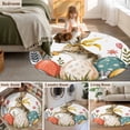 thumbnail image 5 of Round Rug 3.3Ft Washable Non-Slip, Easter Bunny Eggs Circle Area Rugs for Living Room Bedroom, Spring Tulip Daisy Flowers Leaves Country Indoor Floor Mats Carpet Runner for Home Decor Aesthetic, 5 of 8