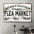 thumbnail image 2 of Vintage Flea Market Sign, Modern Farmhouse Decor, Antiques Sign, Old Time Signs, Rustic Decor,Art prints, interior wall decoration, living room, bedroom, frameless 8x10inch, 2 of 4