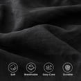 thumbnail image 3 of Sleep Zone Full Washed Microfiber Sheet Set, Black 14 Inch Deep Pocket, Ultra Soft All Season, 3 of 9