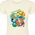 thumbnail image 3 of Disney - Donald Duck Sticker Look - Juniors Fitted Graphic T-Shirt, 3 of 5