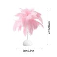 thumbnail image 2 of Feather Table Lamp - PVC Material, Portable, 4.5V Power, for Bedroom/Party Decoration/Photography, 2 of 3
